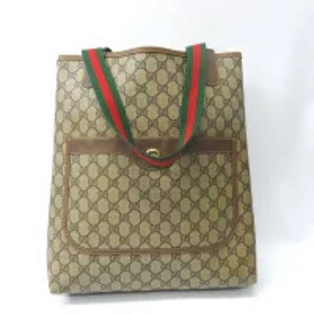 Gucci Tote Bag GG Supreme Beige Brown